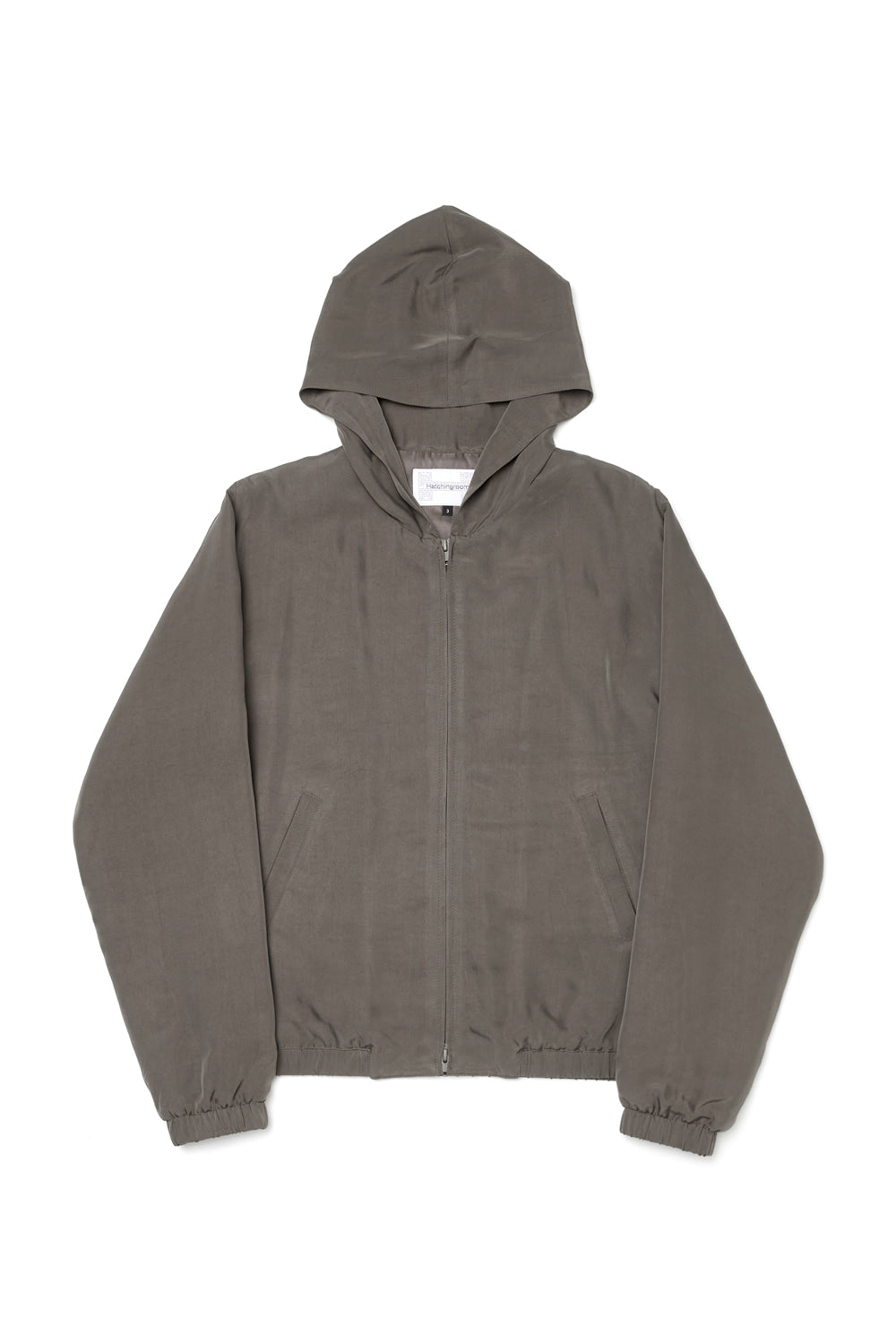 Hatchingroom - Cupro Hoodie Jacket (Mocha) product image 1 | TRAB K-Fashion Australia