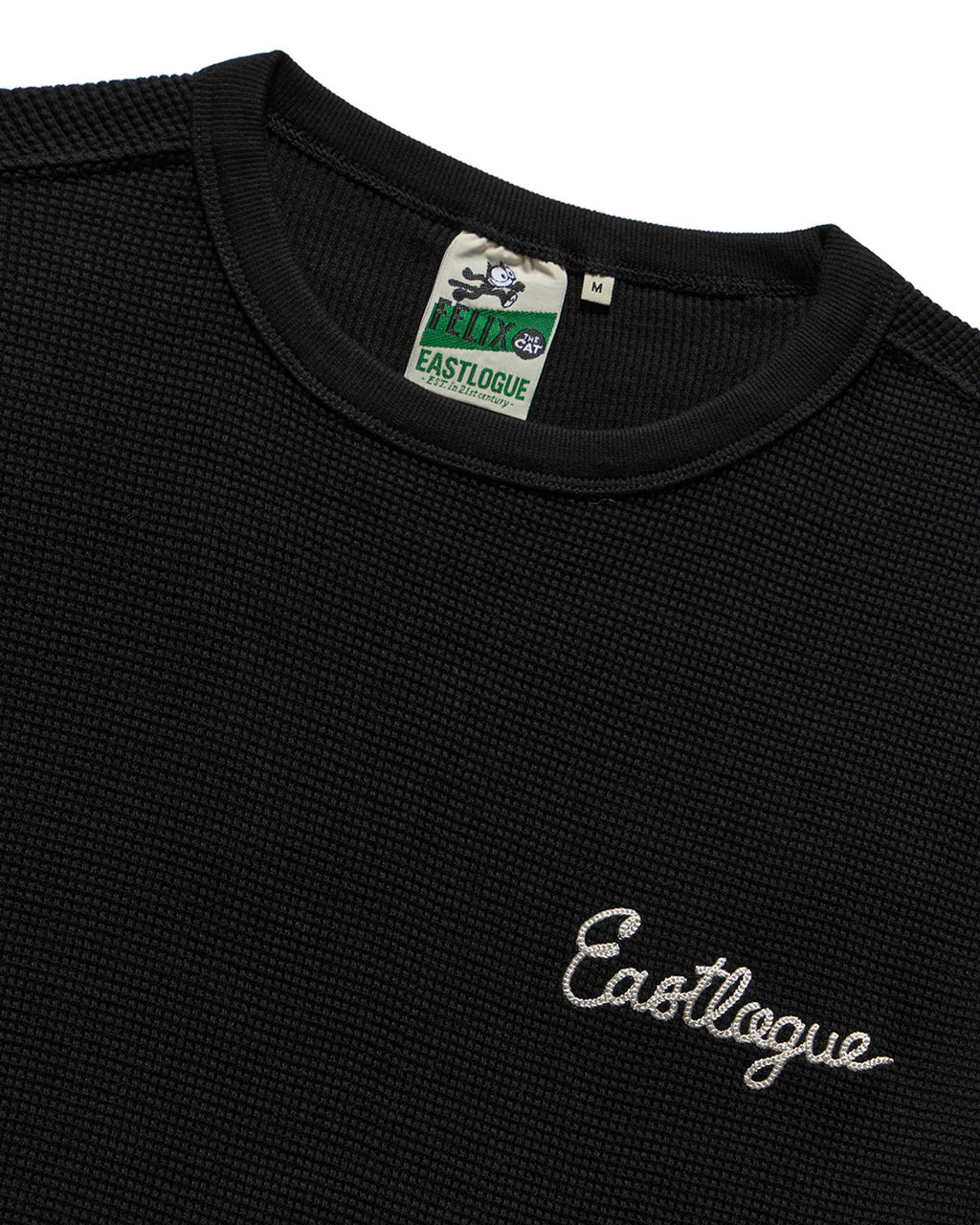 Eastlogue - Felix Souvenir Embroidered L.s T-shirts (Black) product image 3 | TRAB K-Fashion Australia