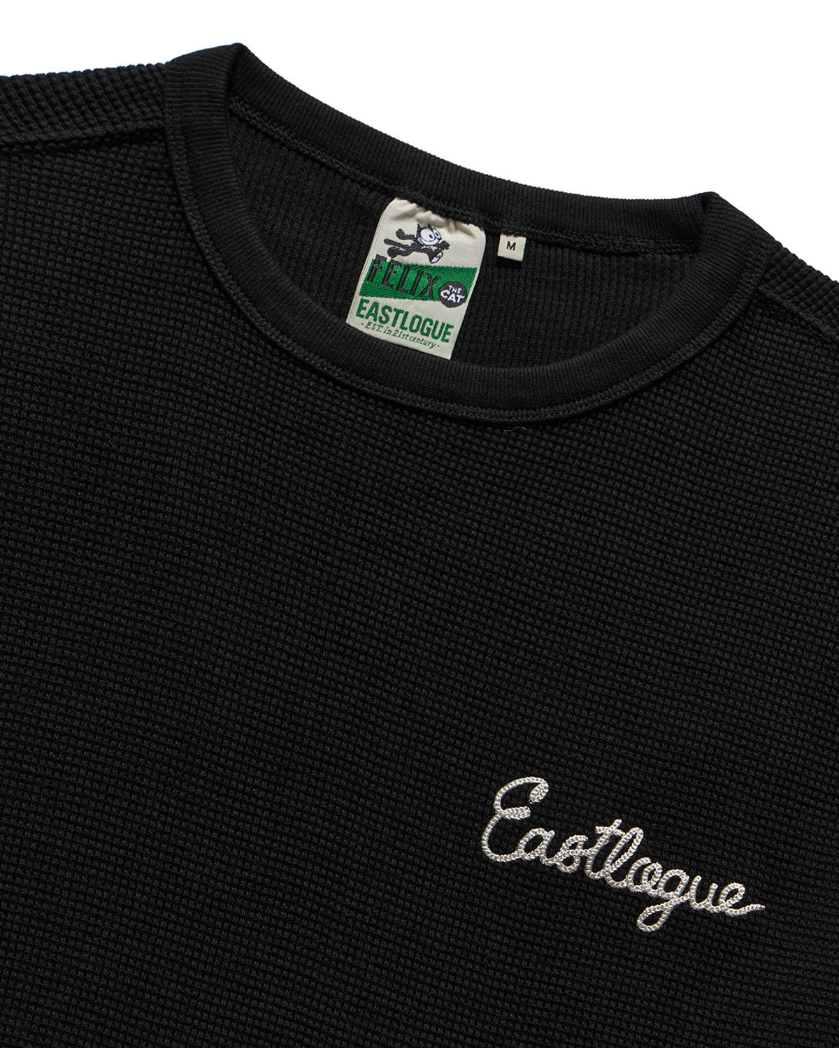Eastlogue - Felix Souvenir Embroidered L.s T-shirts (Black) product image 3 | TRAB K-Fashion Australia