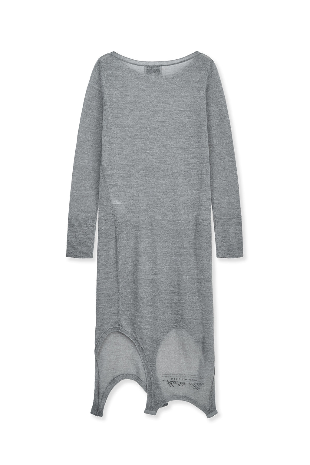 Matin Kim - Mohair Layered Knit Pullover (Light Grey) product image 4 | TRAB K-Fashion Australia