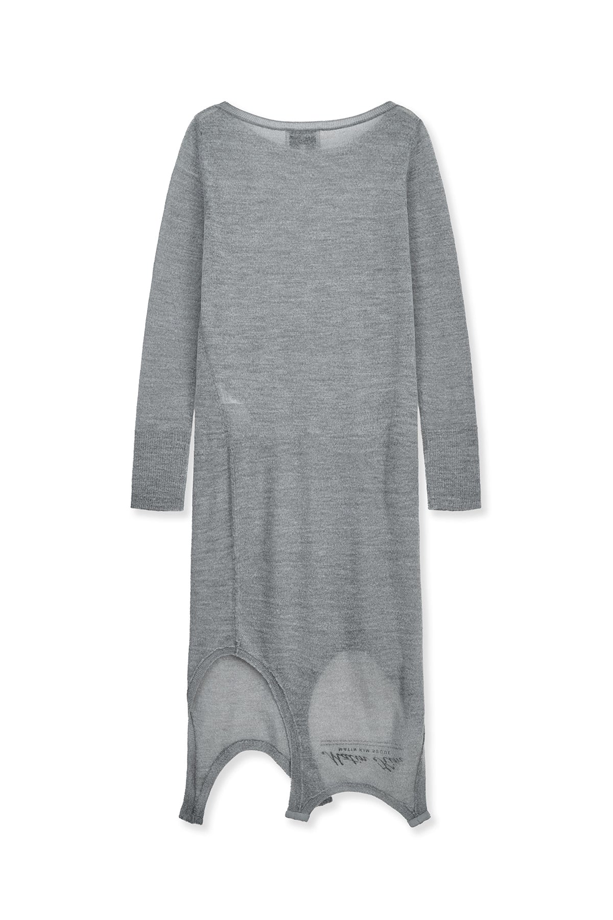 Matin Kim - Mohair Layered Knit Pullover (Light Grey) product image 4 | TRAB K-Fashion Australia