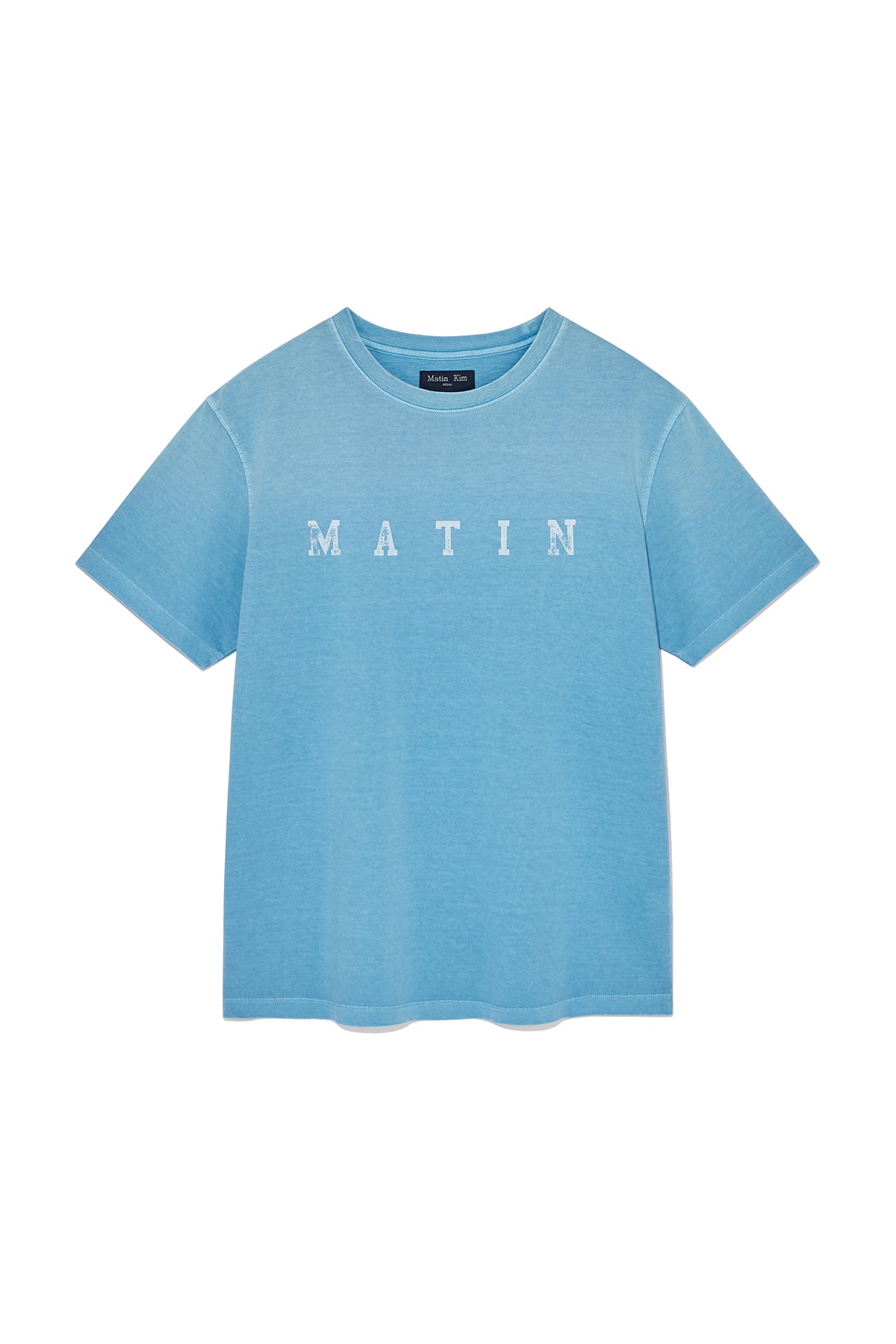 Matin Kim - Dying Point Logo Top (Blue) product image 1 | TRAB K-Fashion Australia