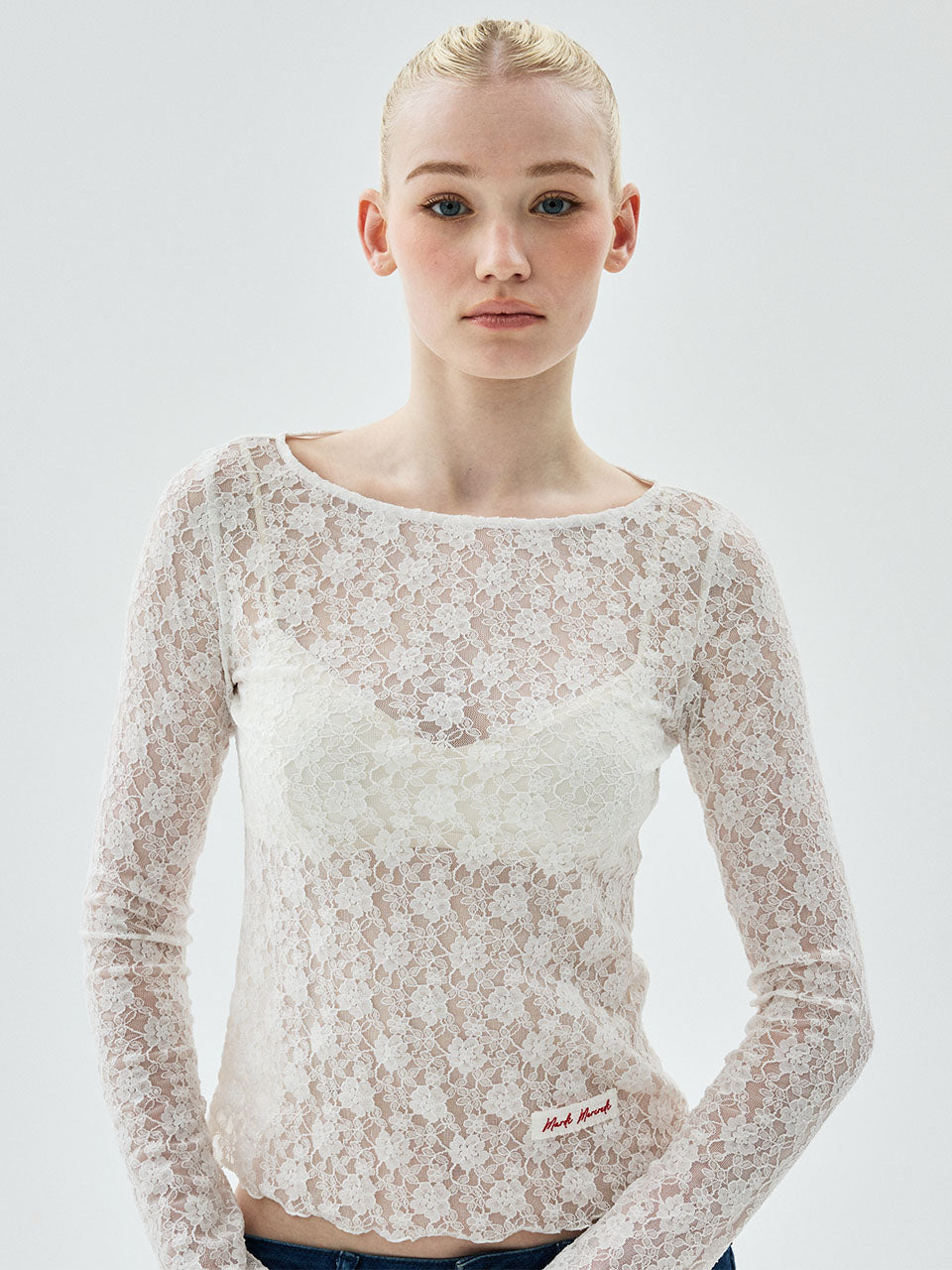 Mardi Mercredi - Layered Top Lace (Ivory) product image 1 | TRAB K-Fashion Australia