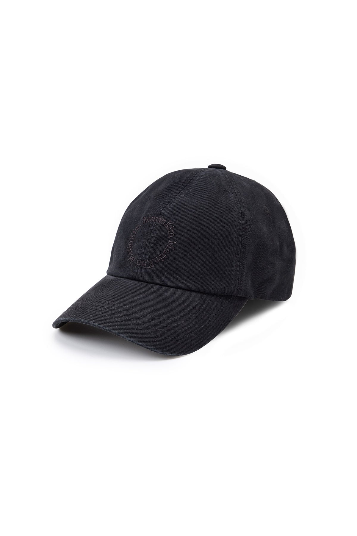 Matin Kim - Washed Circle Logo Ball Cap (Black) product image 2 | TRAB K-Fashion Australia