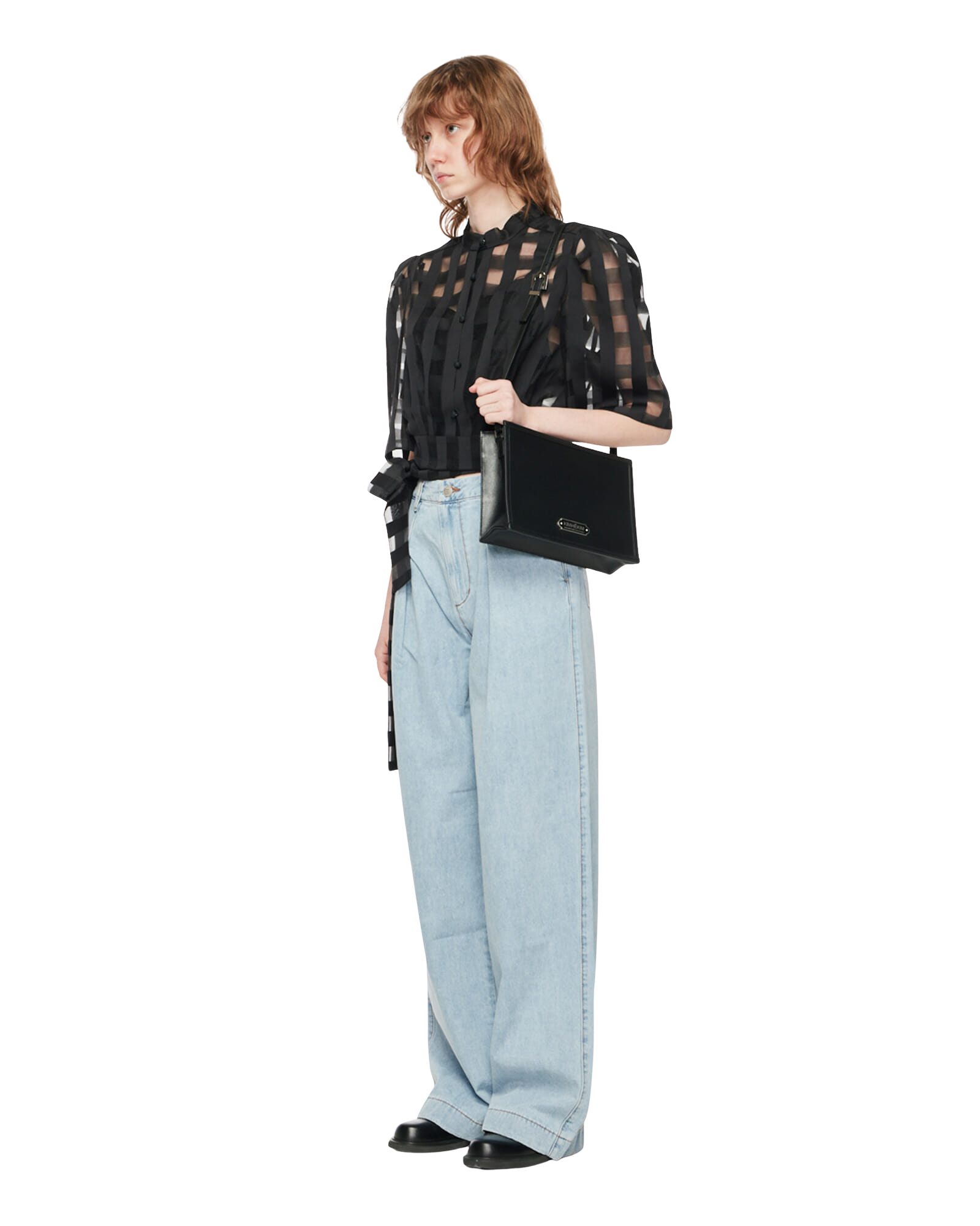 Kimhe Kim - Summer Pleated Wide Jeans (Sky Blue) product image 2 | TRAB K-Fashion Australia
