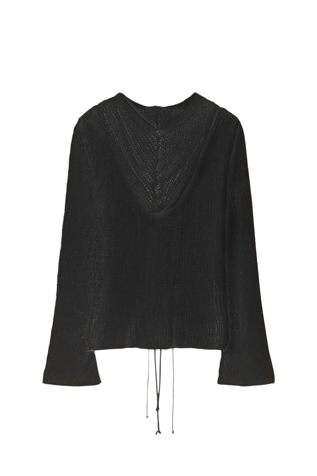 Deinet - Loose Mesh Knit Hoodie (Black) product image 2 | TRAB K-Fashion Australia