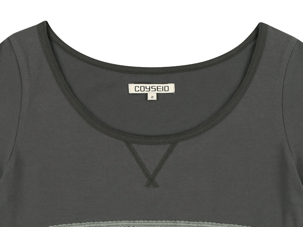Coyseio - Lace Balloon T-Shirt (Dark Grey) product image 14 | TRAB K-Fashion Australia