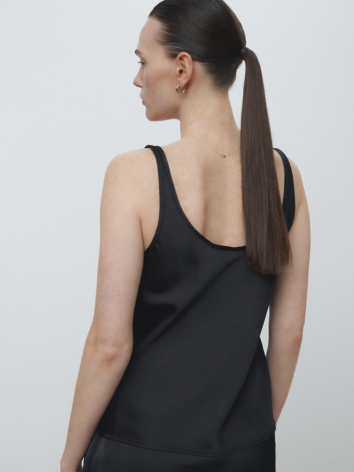 Tonywack - Satin Sleeveless (Black) product image 2 | TRAB K-Fashion Australia