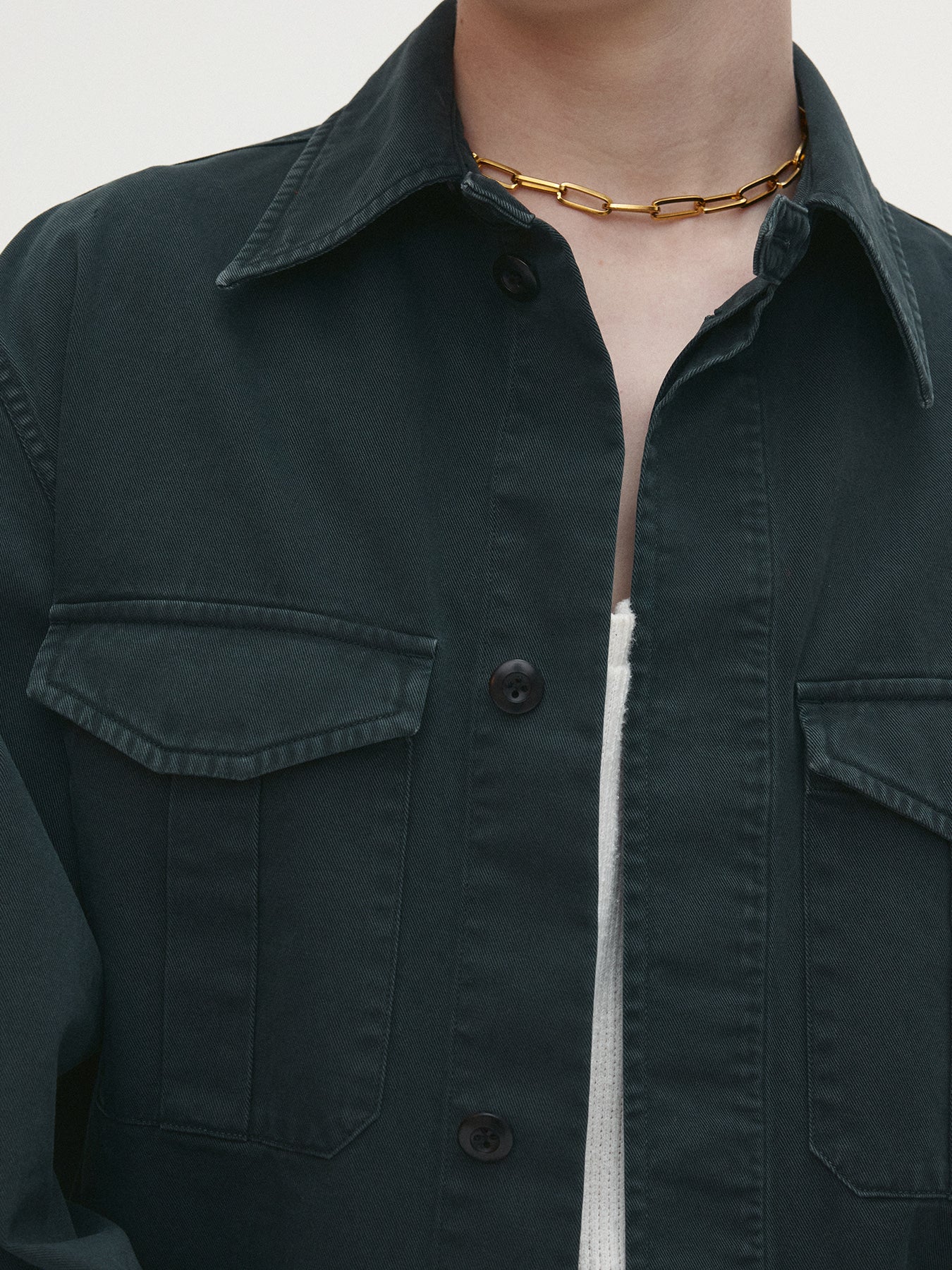 Tonywack - Garment-Dyed Cotton Officer Jacket (Anthracite) product image 8 | TRAB K-Fashion Australia