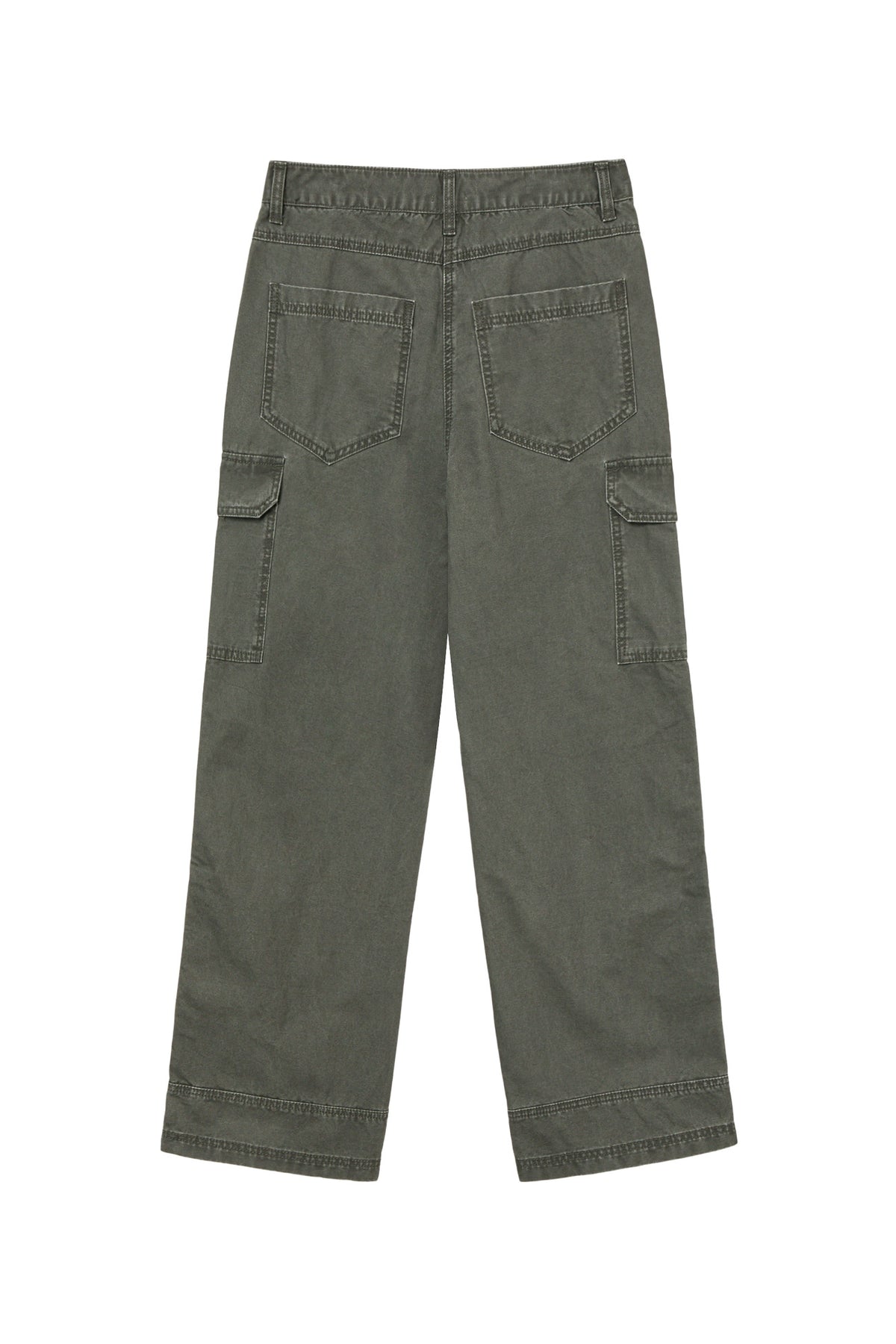 Deinet - Vintage Washed Cargo Pants (Khaki) product image 2 | TRAB K-Fashion Australia