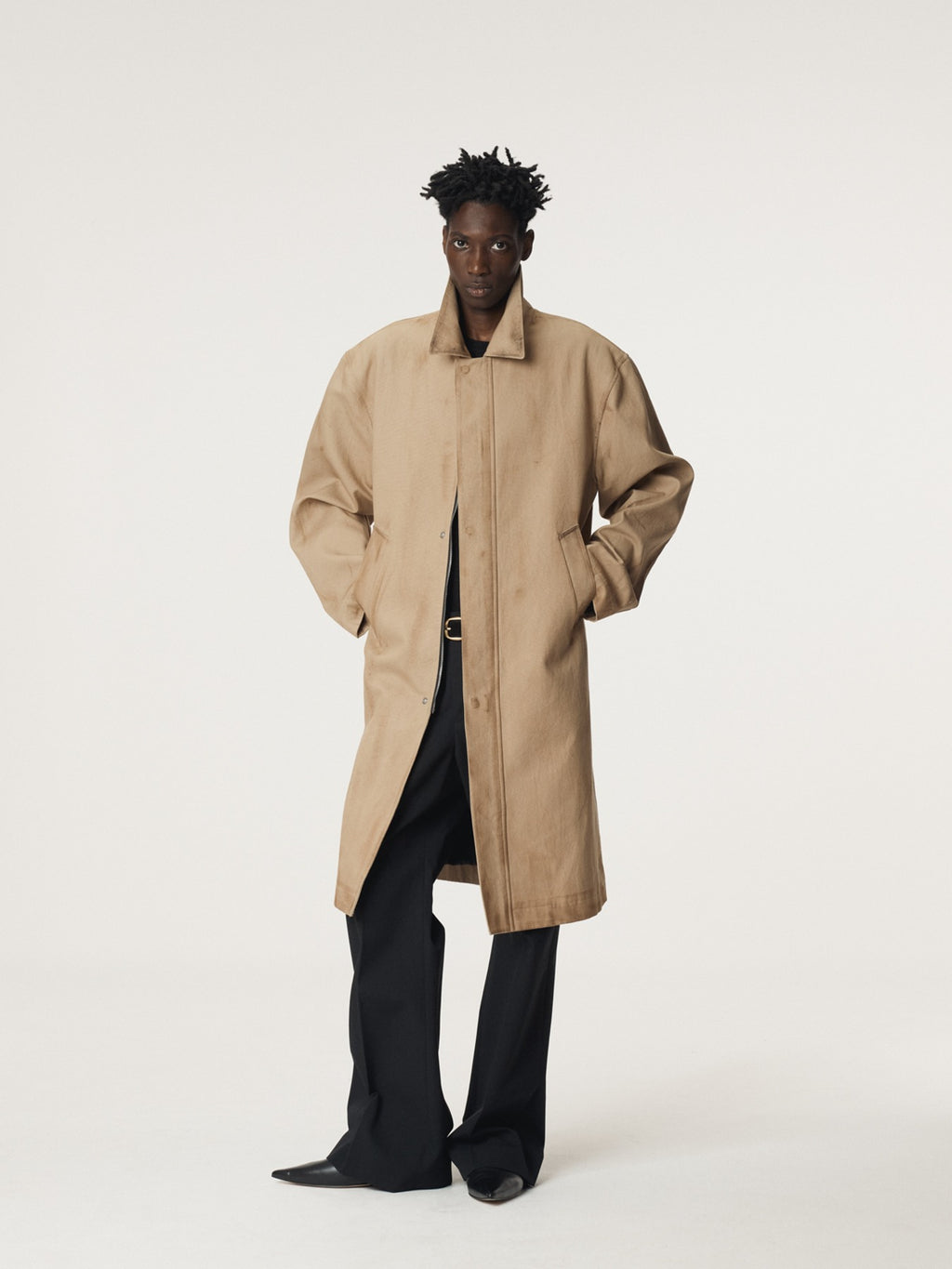 Recto - Vintage Effect Cotton Coat (Desert) product image 1 | TRAB K-Fashion Australia