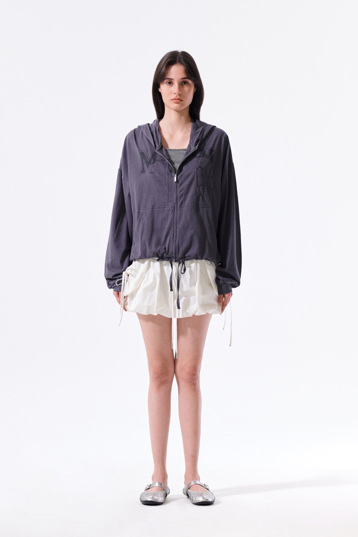Matin Kim - Strap Detail Ballon Skirt (Ivory) product image 12 | TRAB K-Fashion Australia