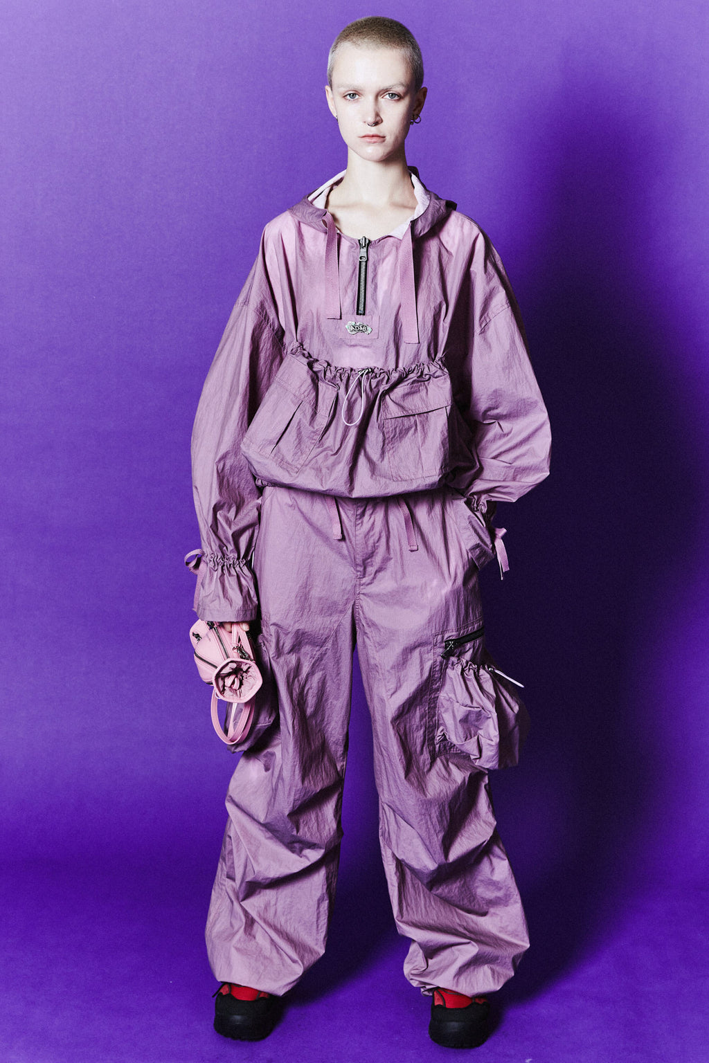 Andersson Bell - Balloon Pocket Pants (Dusty Pink) product image 2 | TRAB K-Fashion Australia