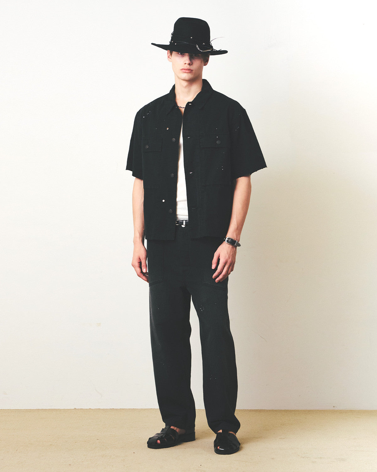 Eastlogue - M43 Mil Half Shirts (Black Ripstop) product image 4 | TRAB K-Fashion Australia