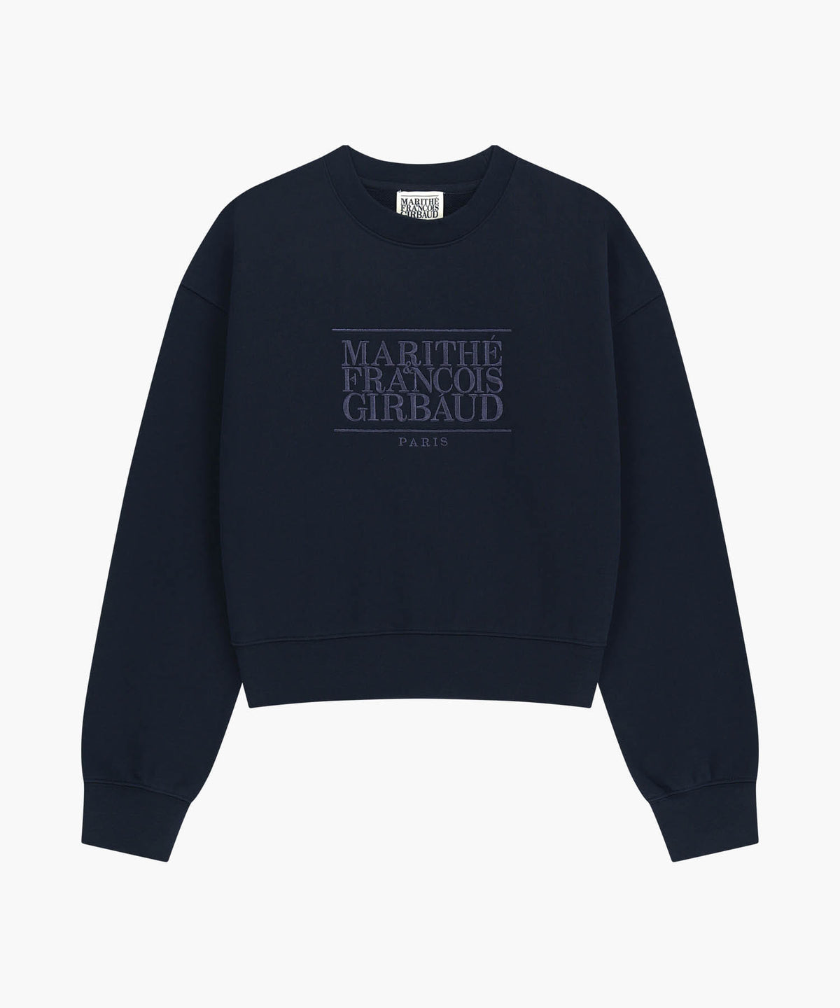 Marithe & Francois Girbaud - Classic Logo Crop Sweatshirt (Navy) product image 6 | TRAB K-Fashion Australia