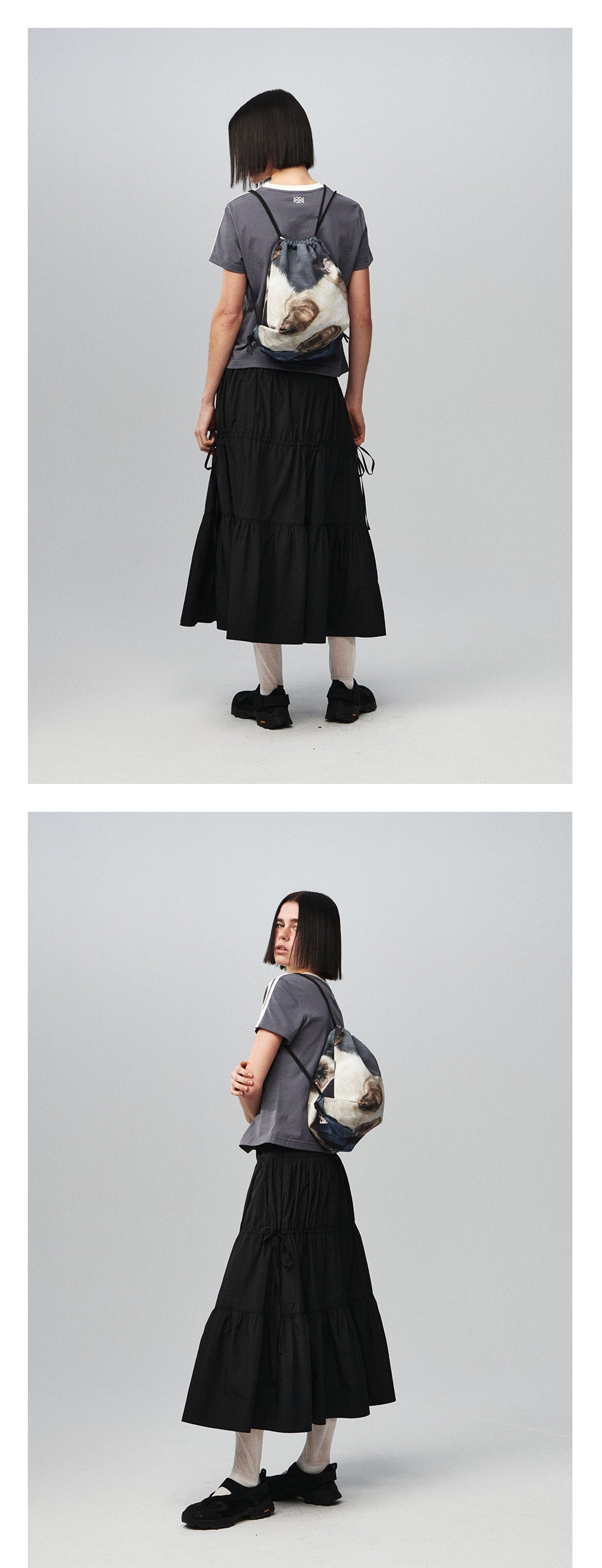 Kijun - Drawstring Sport Bag Cat (Print) product image 1 | TRAB K-Fashion Australia