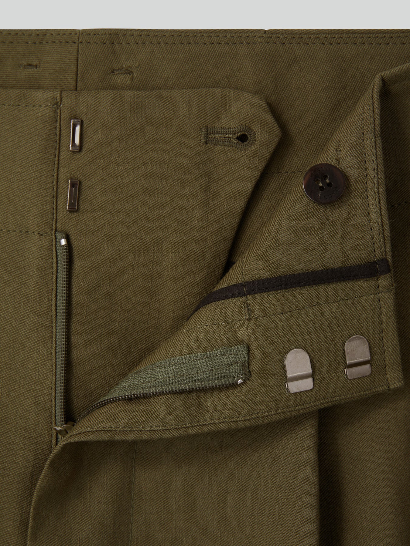 Recto - Linen Blend Pleated Pants (Khaki) product image 7 | TRAB K-Fashion Australia