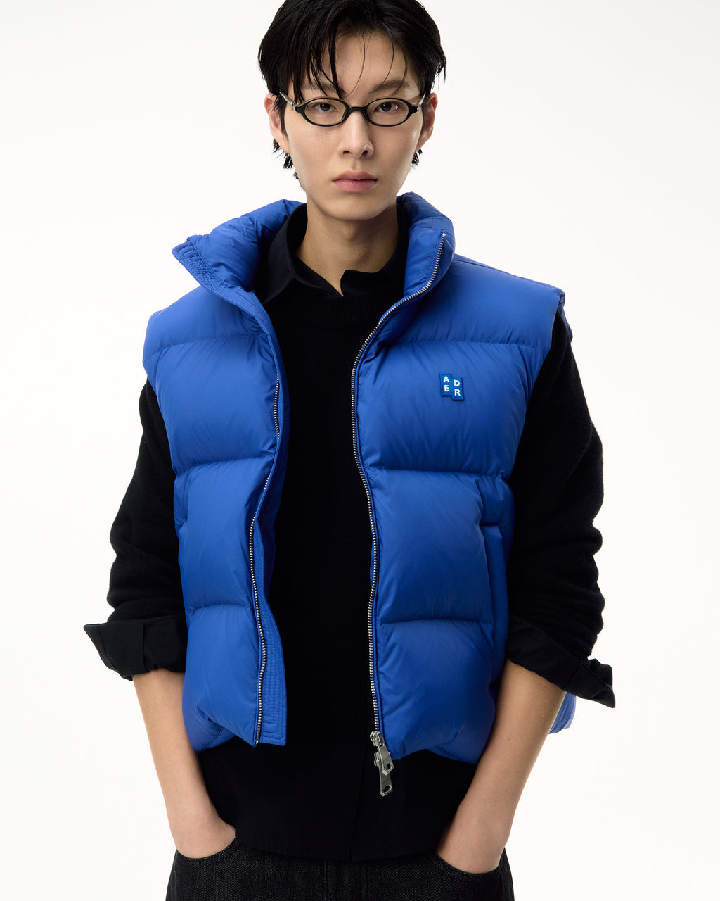 Ader Error - Sig; BL Tag puffer vest 01 (Z-Blue) product image 10 | TRAB K-Fashion Australia