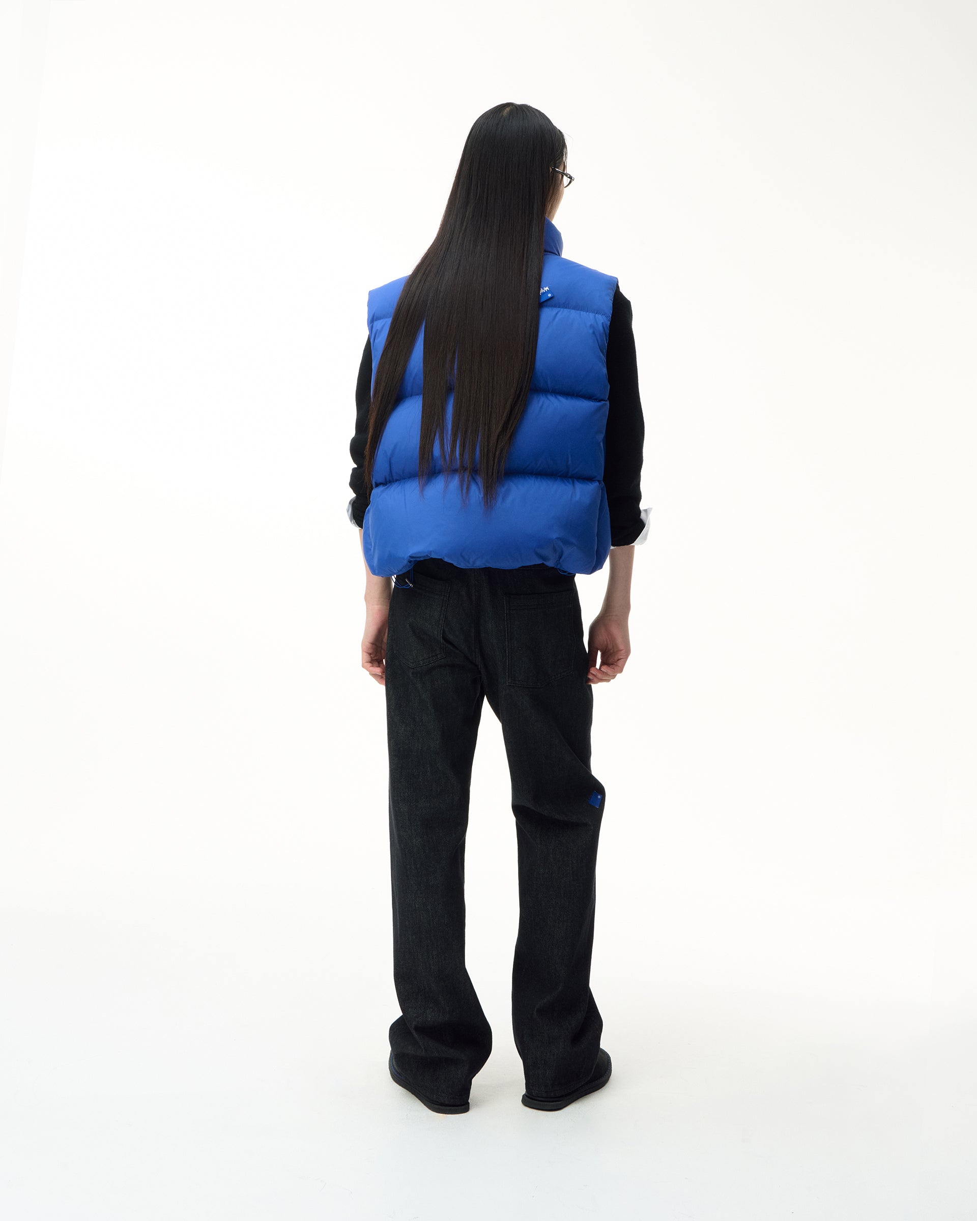 Ader Error - Sig; BL Tag puffer vest 01 (Z-Blue) product image 2 | TRAB K-Fashion Australia