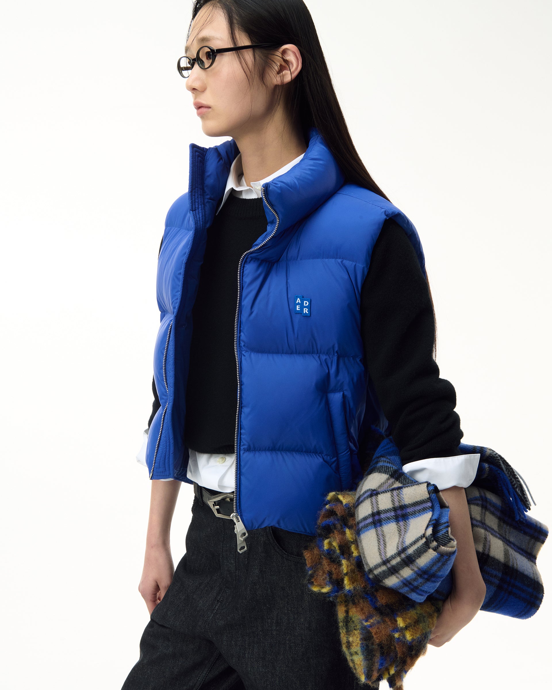 Ader Error - Sig; BL Tag puffer vest 01 (Z-Blue) product image 3 | TRAB K-Fashion Australia