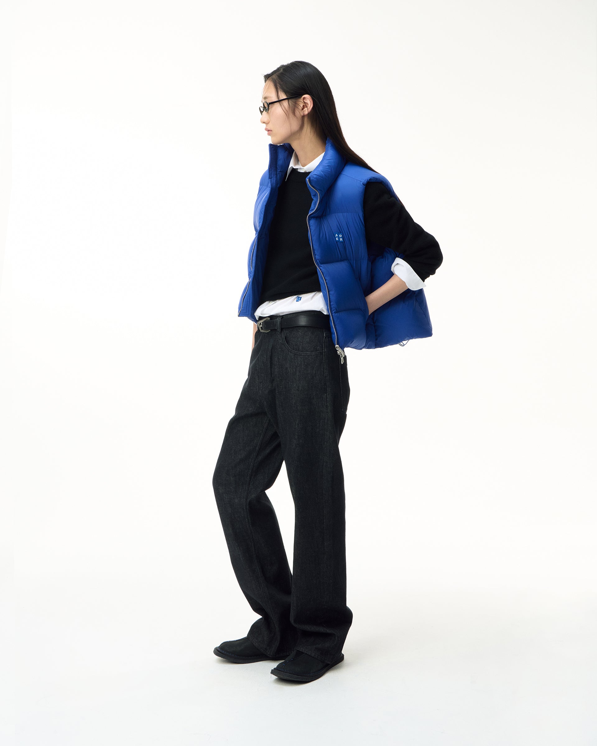 Ader Error - Sig; BL Tag puffer vest 01 (Z-Blue) product image 11 | TRAB K-Fashion Australia