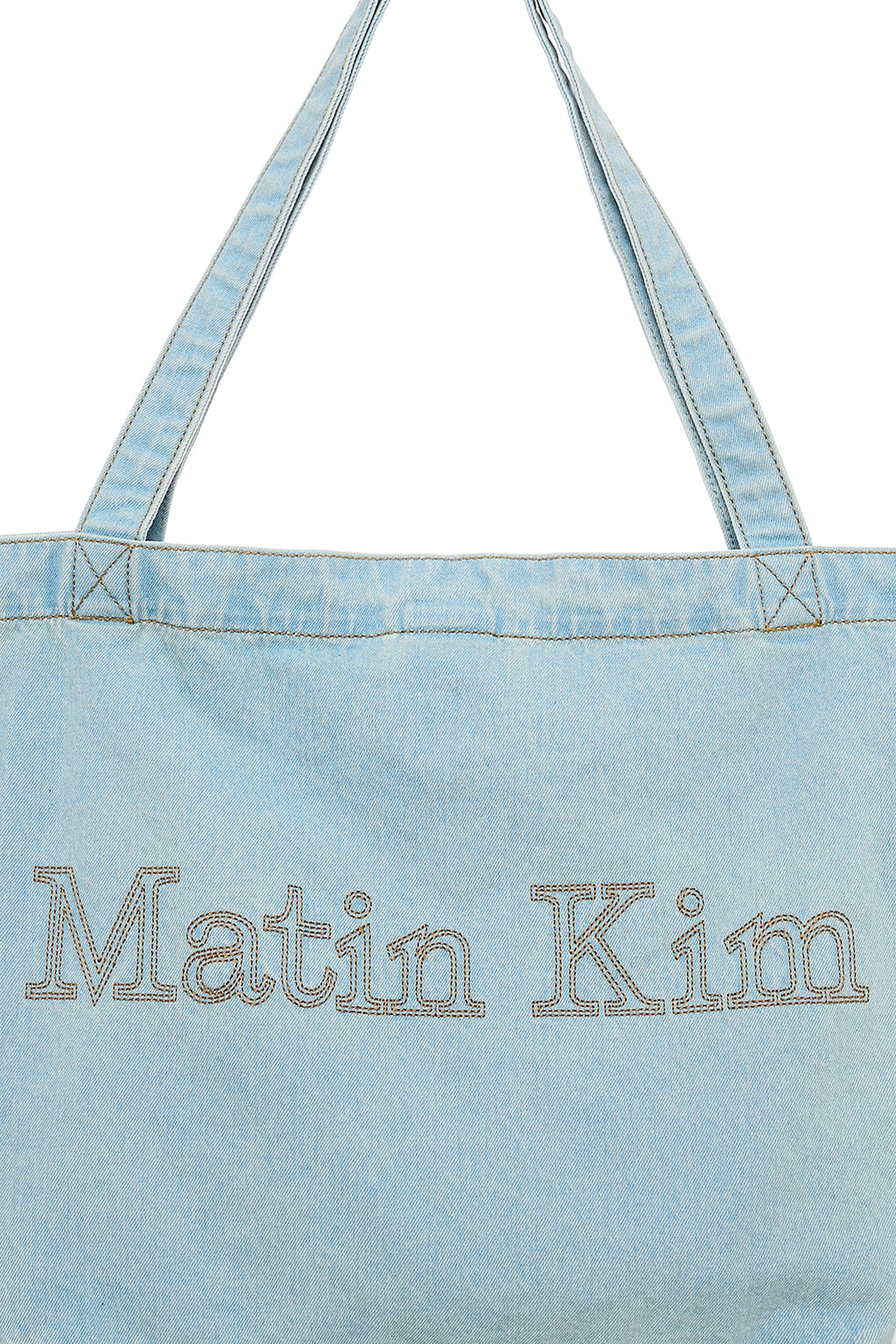 Matin Kim - Matin Stitch Denim Shoulder Bag (Sky) product image 3 | TRAB K-Fashion Australia