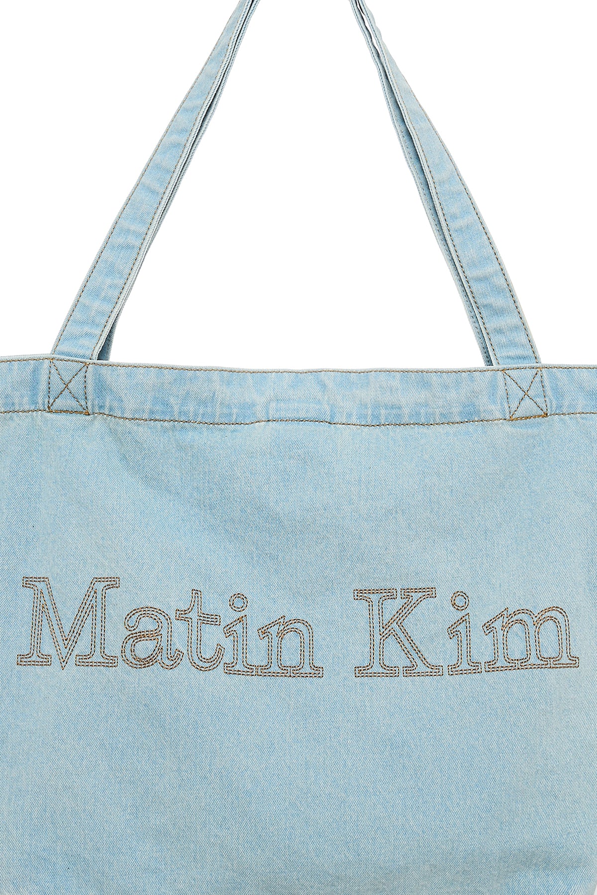 Matin Kim - Matin Stitch Denim Shoulder Bag (Sky) product image 3 | TRAB K-Fashion Australia