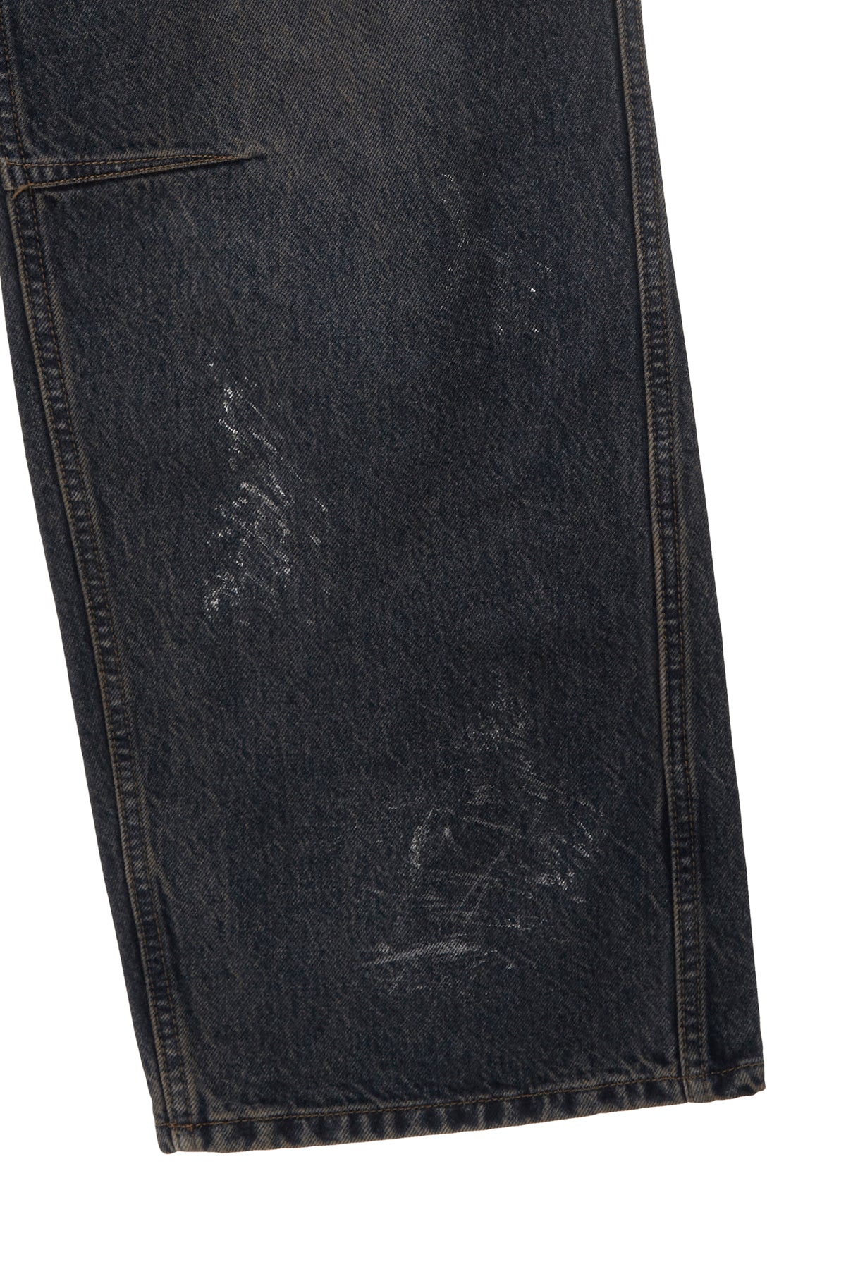 Matin Kim - Foil Detail Denim Baggy Pants (Navy) product image 4 | TRAB K-Fashion Australia
