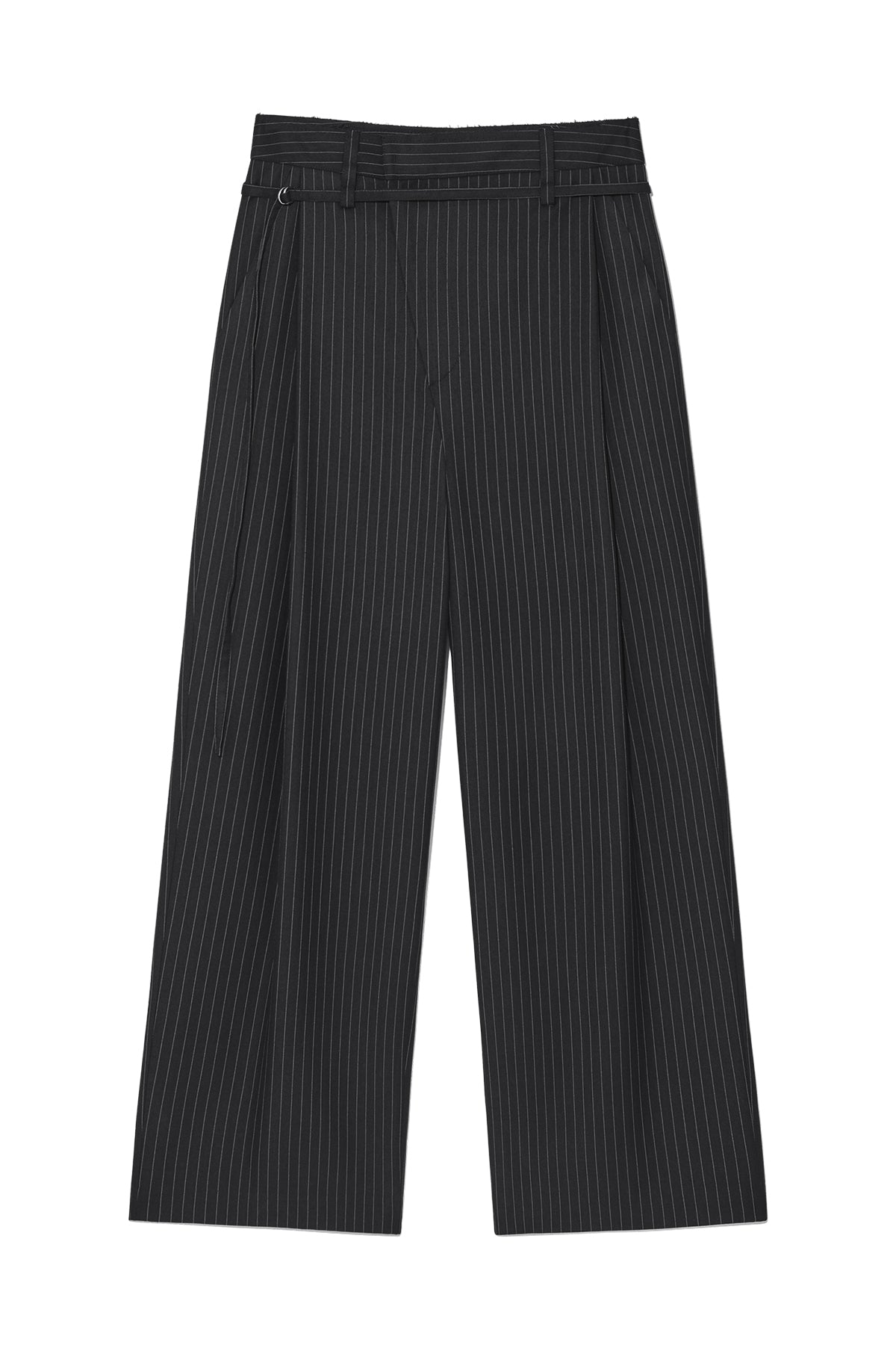Matin Kim - Tuck Point Stripe Trouser (Charcoal) product image 1 | TRAB K-Fashion Australia