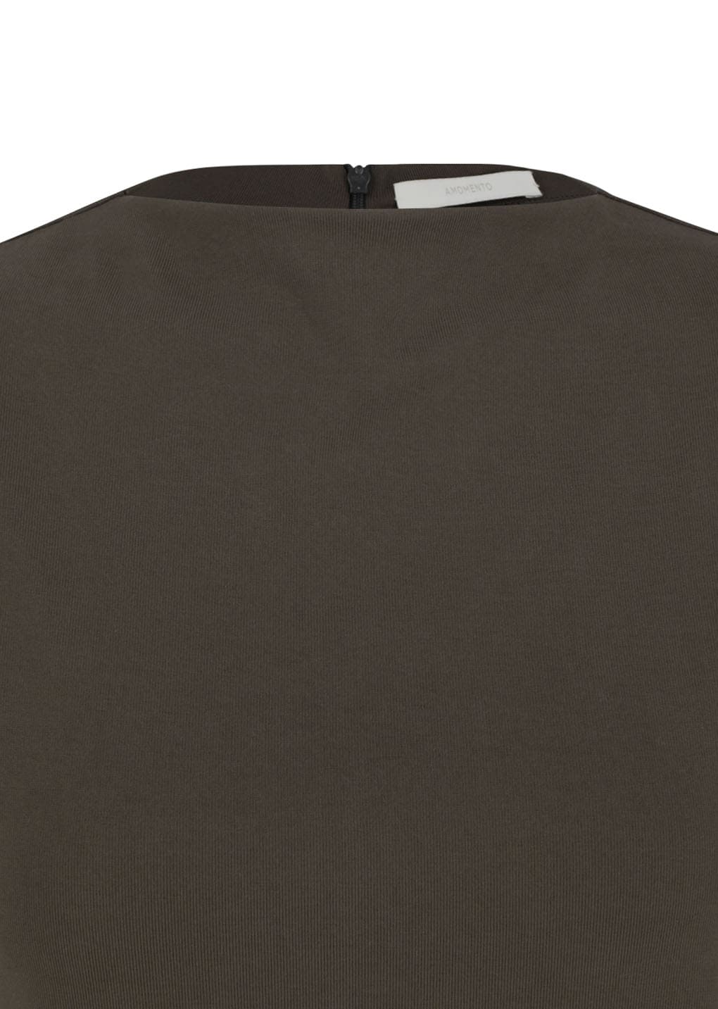 Amomento - Jersey Mock Neck Top (Brown) product image 7 | TRAB K-Fashion Australia