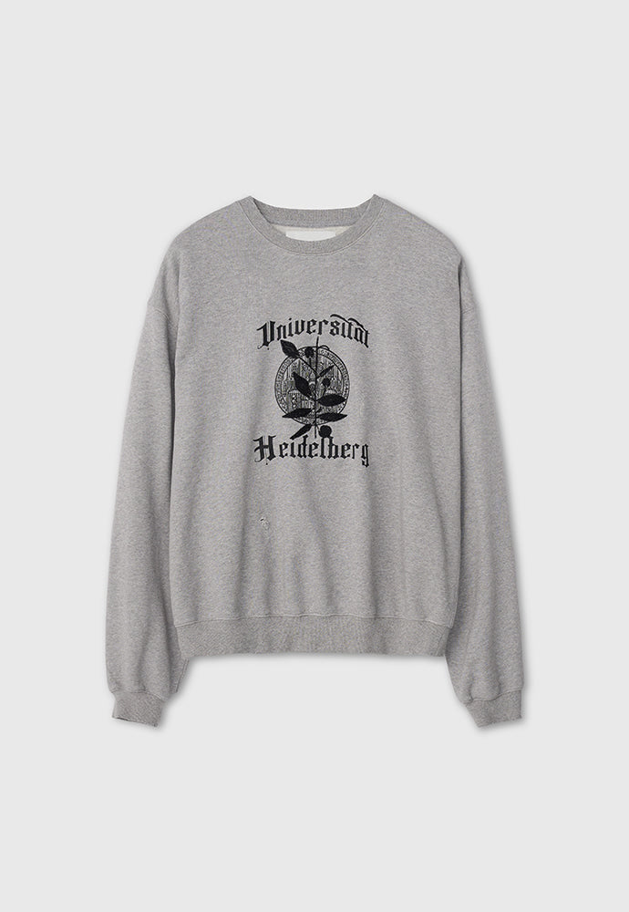 Tonywack - Embroidery Overlap College Sweatshirt (Heather Grey) product image 6 | TRAB K-Fashion Australia