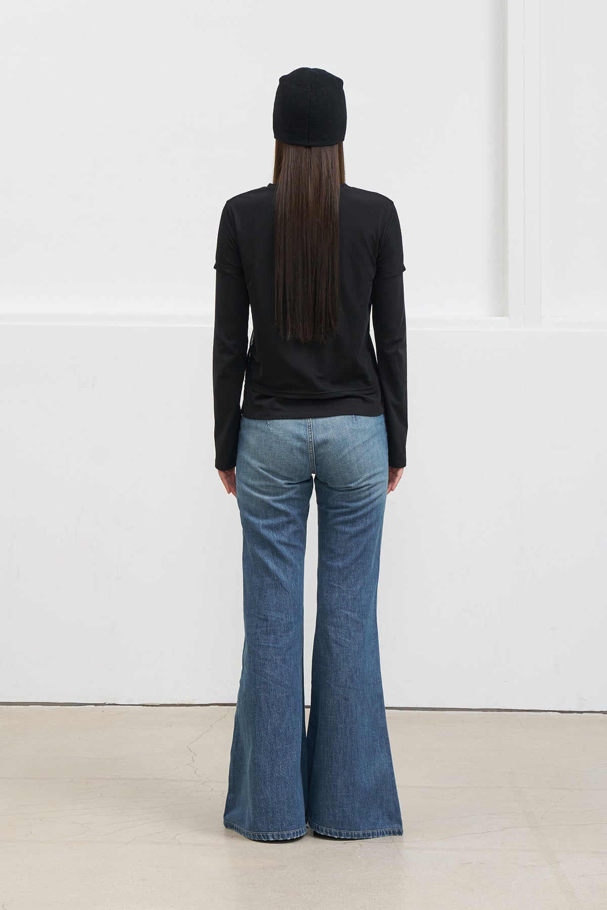 Deinet - See-Through Layered Long Sleeve (Black) product image 3 | TRAB K-Fashion Australia