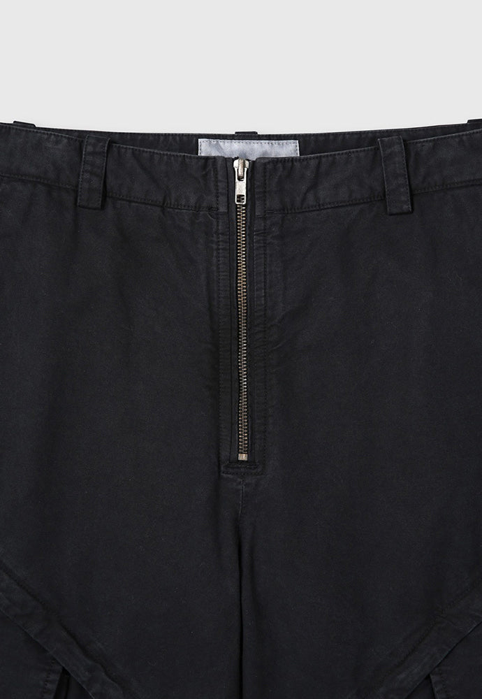 Tonywack - Garment-Dyed Gabardine Wide Cargo Pants (Carbon Pigment) product image 8 | TRAB K-Fashion Australia