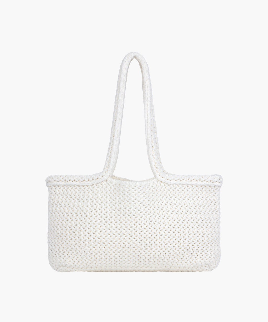 Marithe & Francois Girbaud - Classic Logo Net Shoulder Bag (Ivory) product image 3 | TRAB K-Fashion Australia
