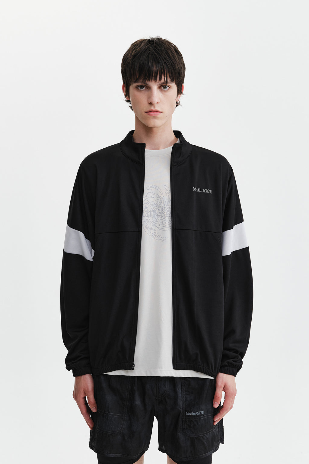 Matin Kim - Matin Pace Vortex Graffiti Zip Up (Black) product image 7 | TRAB K-Fashion Australia