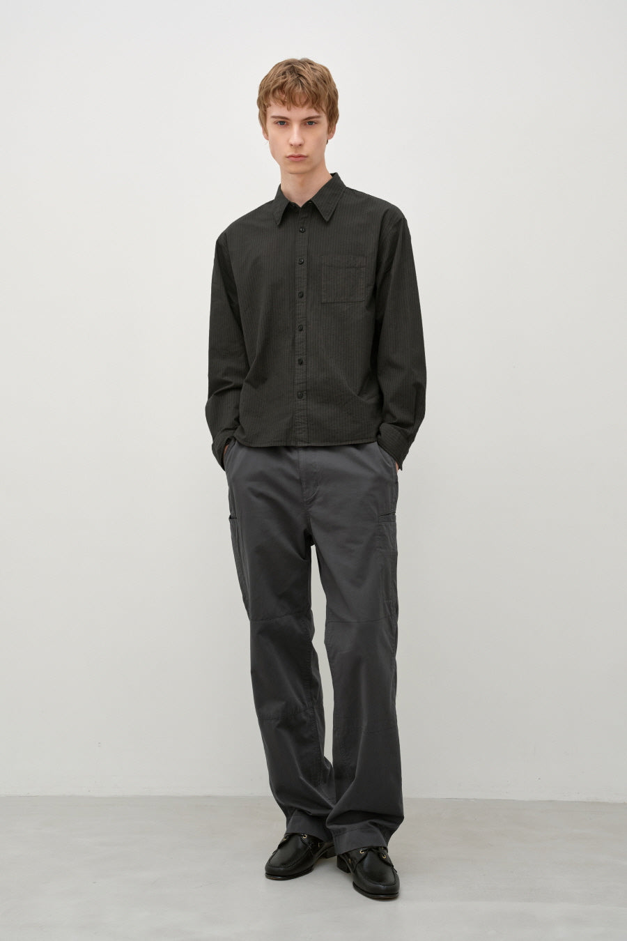 Insilence - Military Mechanic Pants (Charcoal) product image 1 | TRAB K-Fashion Australia