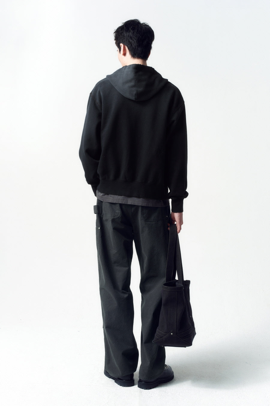 Insilence - Duck Cotton Double Knee Pants (Charcoal) product image 2 | TRAB K-Fashion Australia