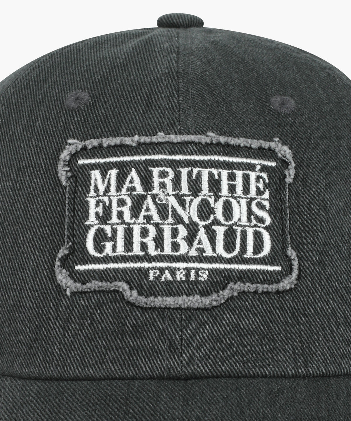 Marithe & Francois Girbaud - Applique Washed Small Classic Logo Cap (Washed Black) product image 3 | TRAB K-Fashion Australia
