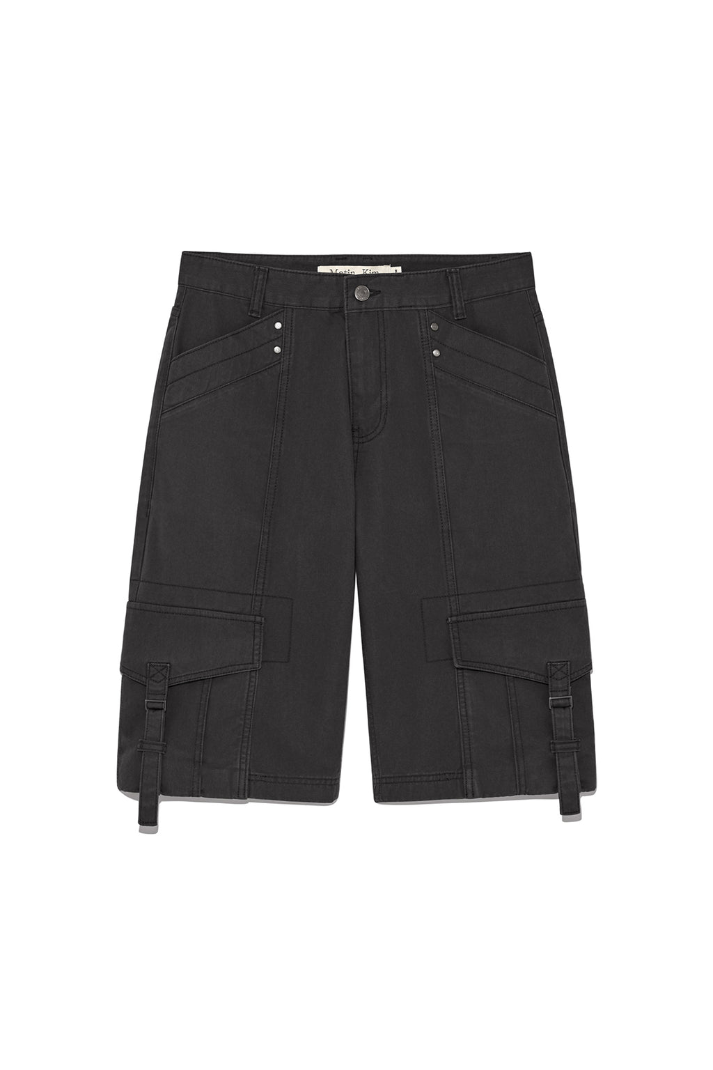 Matin Kim - Semi Slimfit Bermuda Pants (Charcoal) product image 1 | TRAB K-Fashion Australia