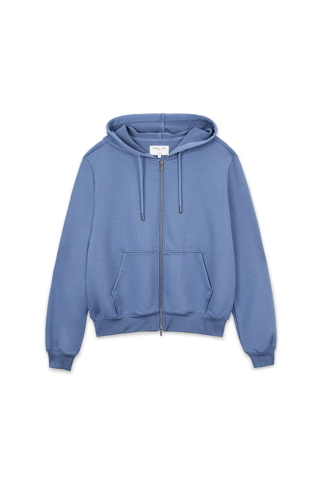 Matin Kim - Back Logo Glitter Hoody Zip Up (Blue) product image 1 | TRAB K-Fashion Australia