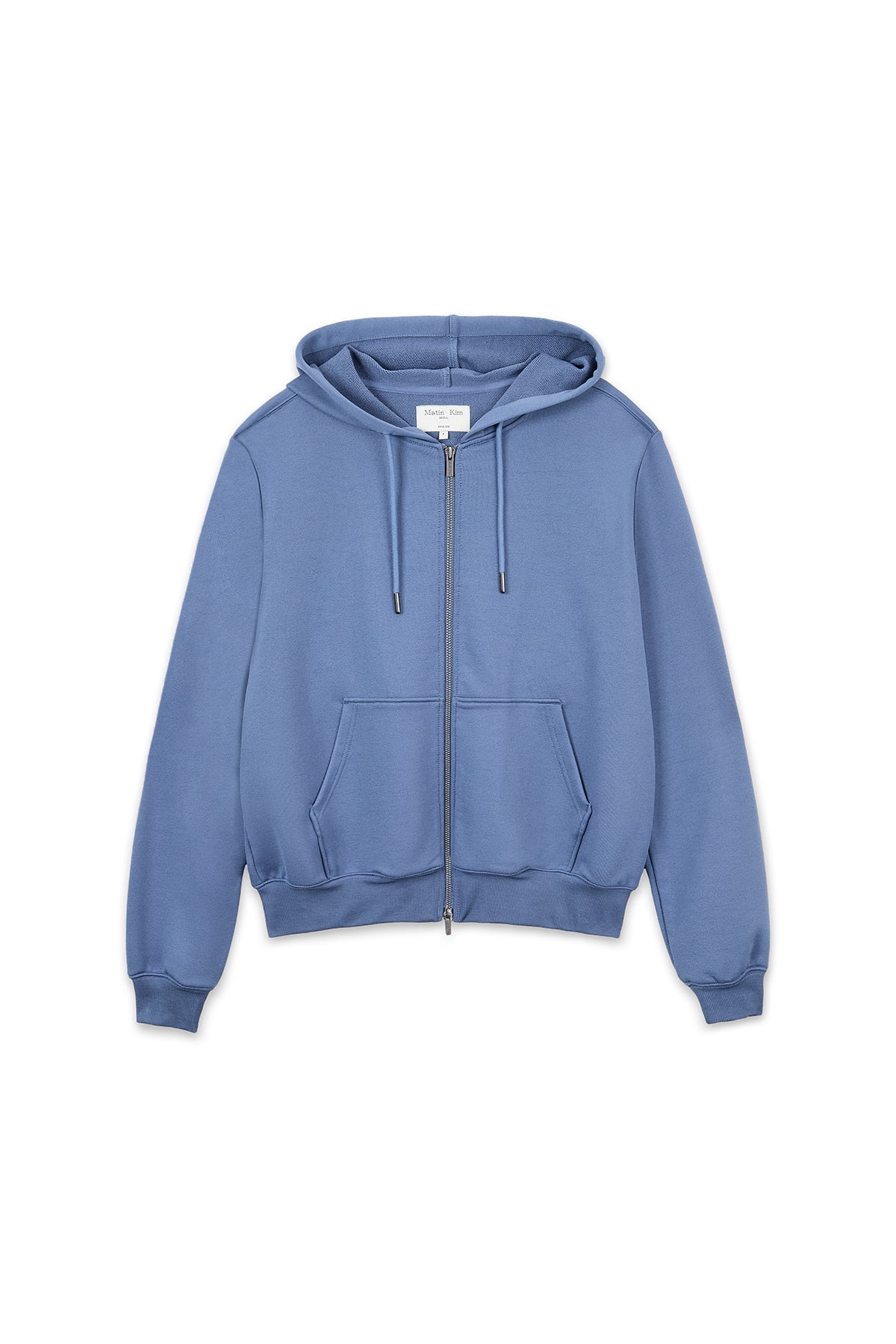 Matin Kim - Back Logo Glitter Hoody Zip Up (Blue) product image 1 | TRAB K-Fashion Australia