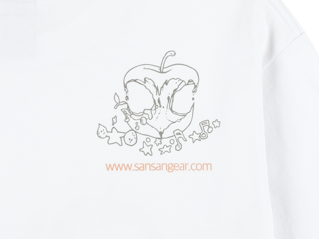 San San Gear - Pulse Of Rebirth T-Shirt (White) product image 8 | TRAB K-Fashion Australia