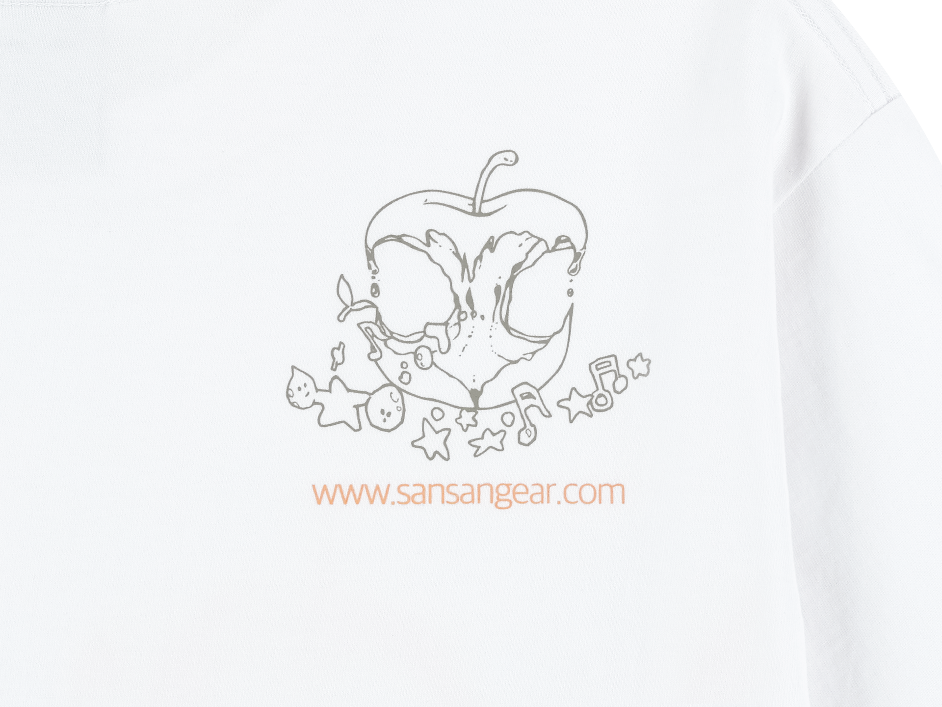 San San Gear - Pulse Of Rebirth T-Shirt (White) product image 8 | TRAB K-Fashion Australia