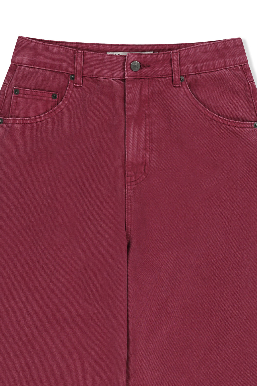 Matin Kim - Matin Waist Logo Wide Denim Pants (Purple) product image 3 | TRAB K-Fashion Australia
