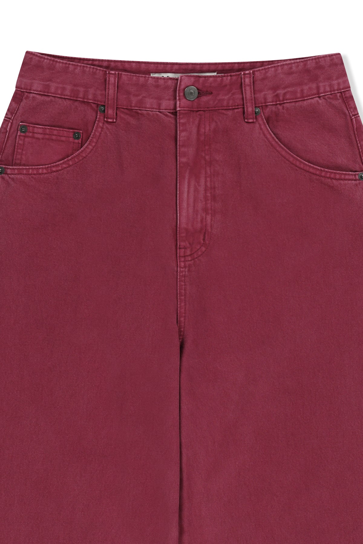 Matin Kim - Matin Waist Logo Wide Denim Pants (Purple) product image 3 | TRAB K-Fashion Australia