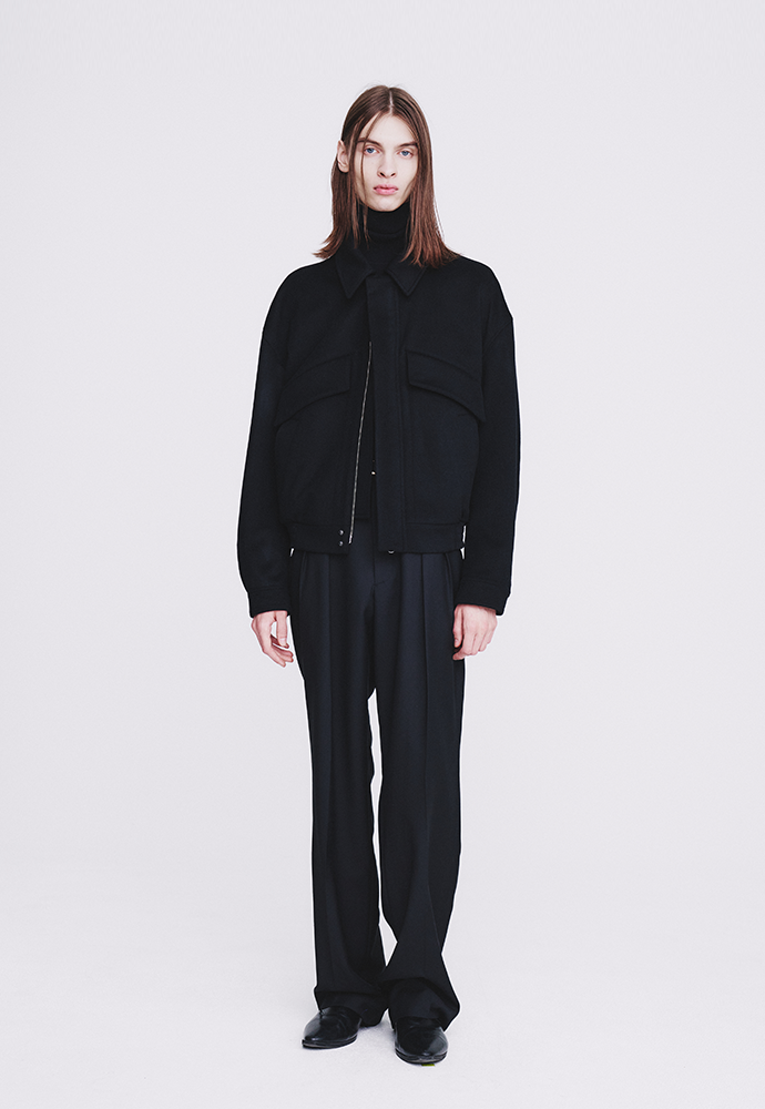 Tonywack - Wool And Cashmere Multi-Pocket Blouson (Black) product image 1 | TRAB K-Fashion Australia