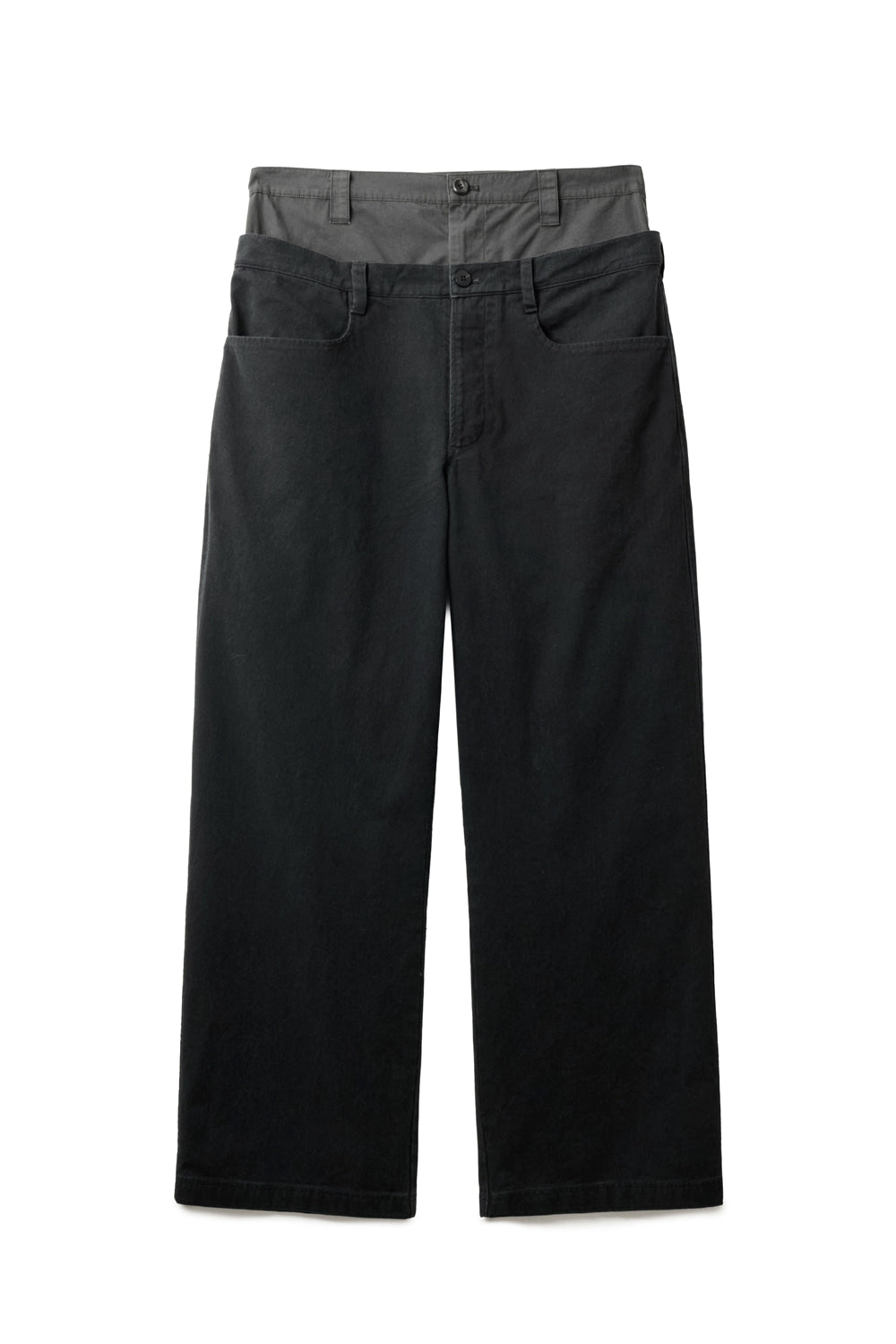 Hatchingroom - Double Waist Pants (Black) product image 1 | TRAB K-Fashion Australia
