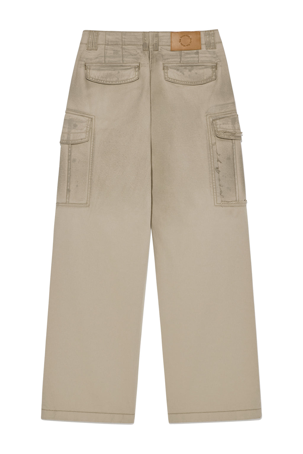 Matin Kim - Washed Cotton Cargo Pants (Beige) product image 2 | TRAB K-Fashion Australia