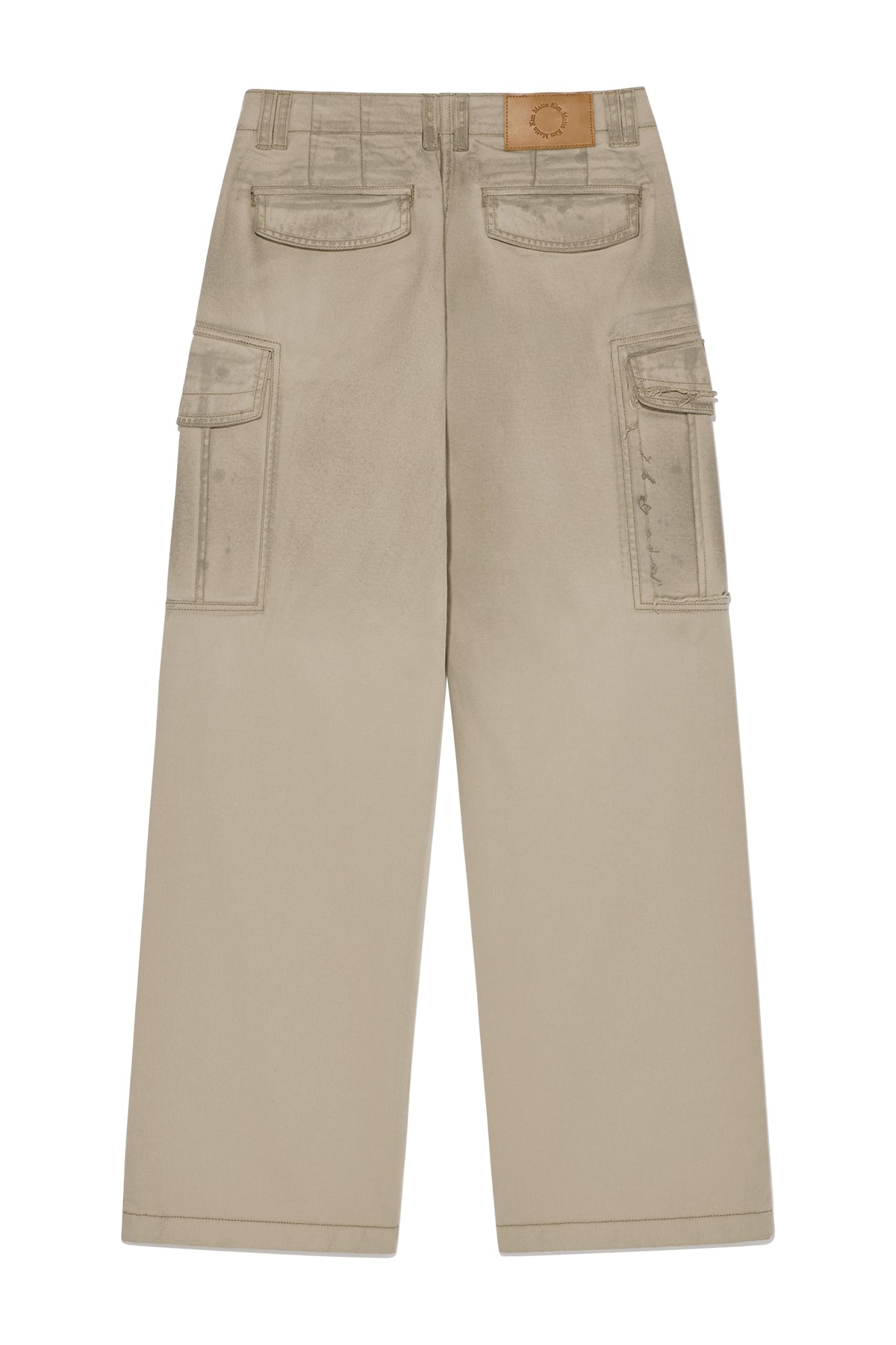 Matin Kim - Washed Cotton Cargo Pants (Beige) product image 2 | TRAB K-Fashion Australia