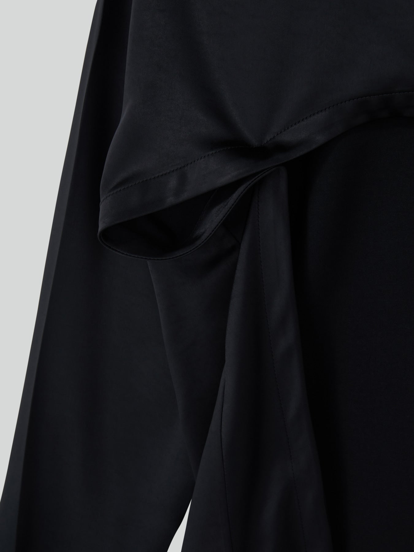 Recto - Open Back Scarf Satin Blouse (Black) product image 12 | TRAB K-Fashion Australia